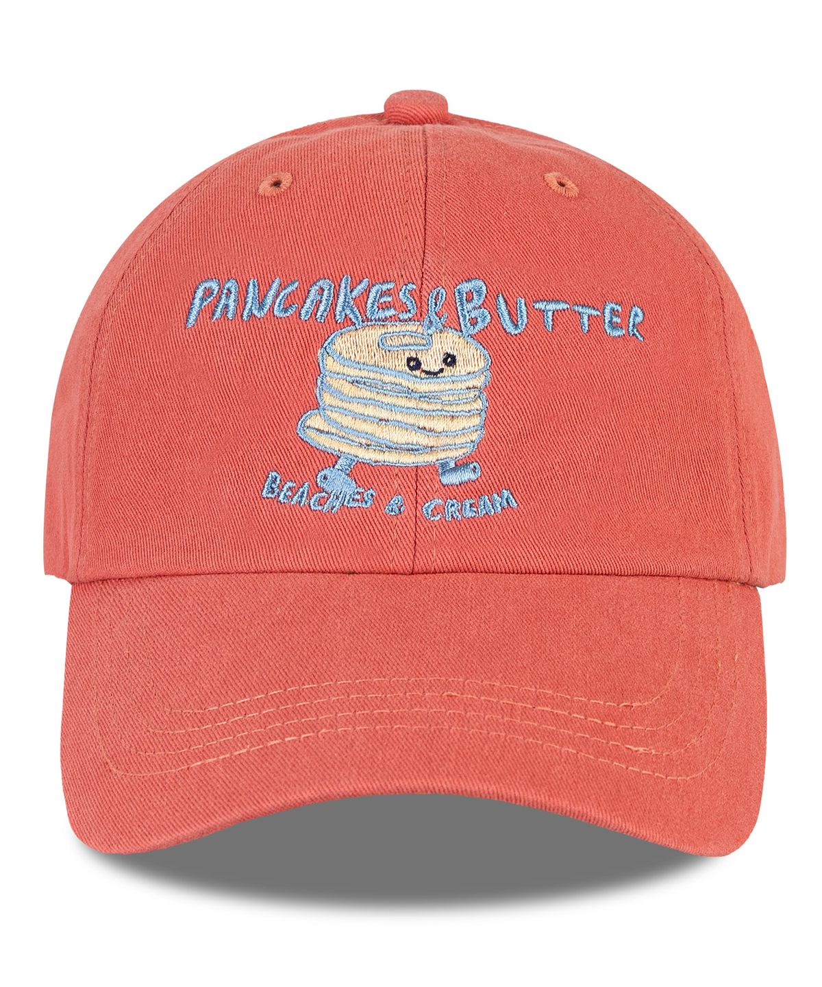 비치스앤 크림 키즈(BEACHESAND CREAM KIDS) 팬케익 버터 워싱 볼캡-코랄핑크(Pancakes Butter Washing Ball cap)