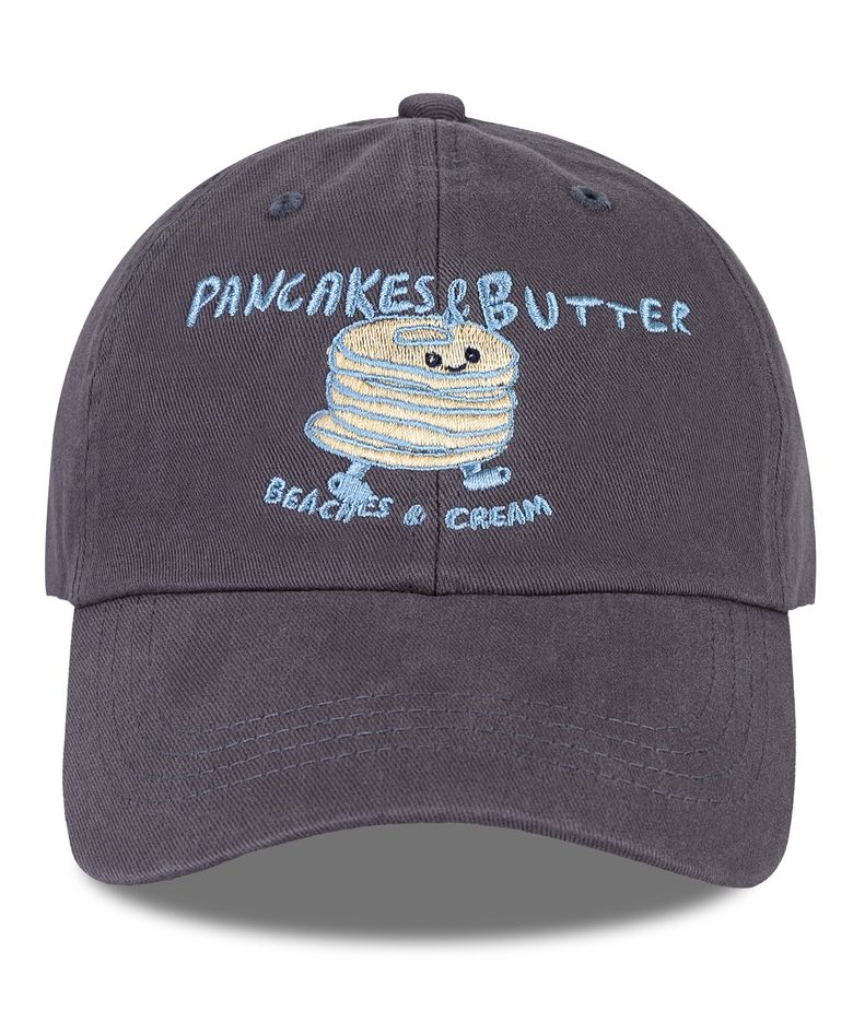 팬케익 버터 워싱 볼캡-차콜(Pancakes Butter Washing Ball cap)
