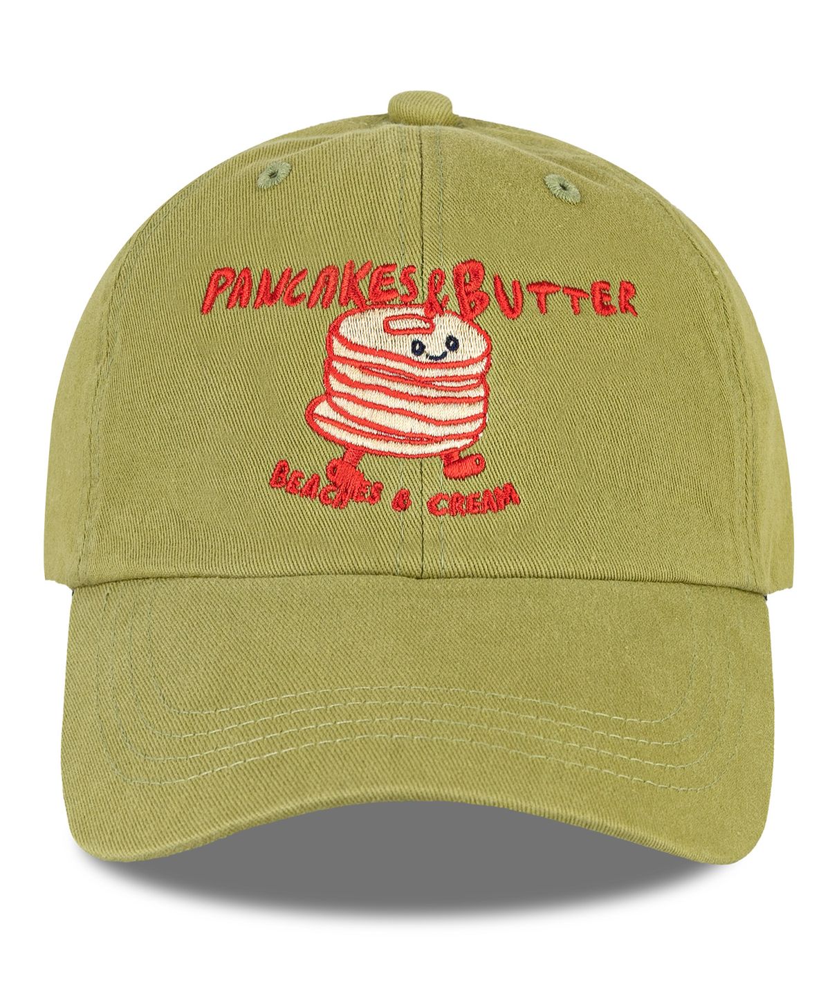비치스앤 크림 키즈(BEACHESAND CREAM KIDS) 팬케익 버터 워싱 볼캡-애플그린(Pancakes Butter Washing Ball cap)