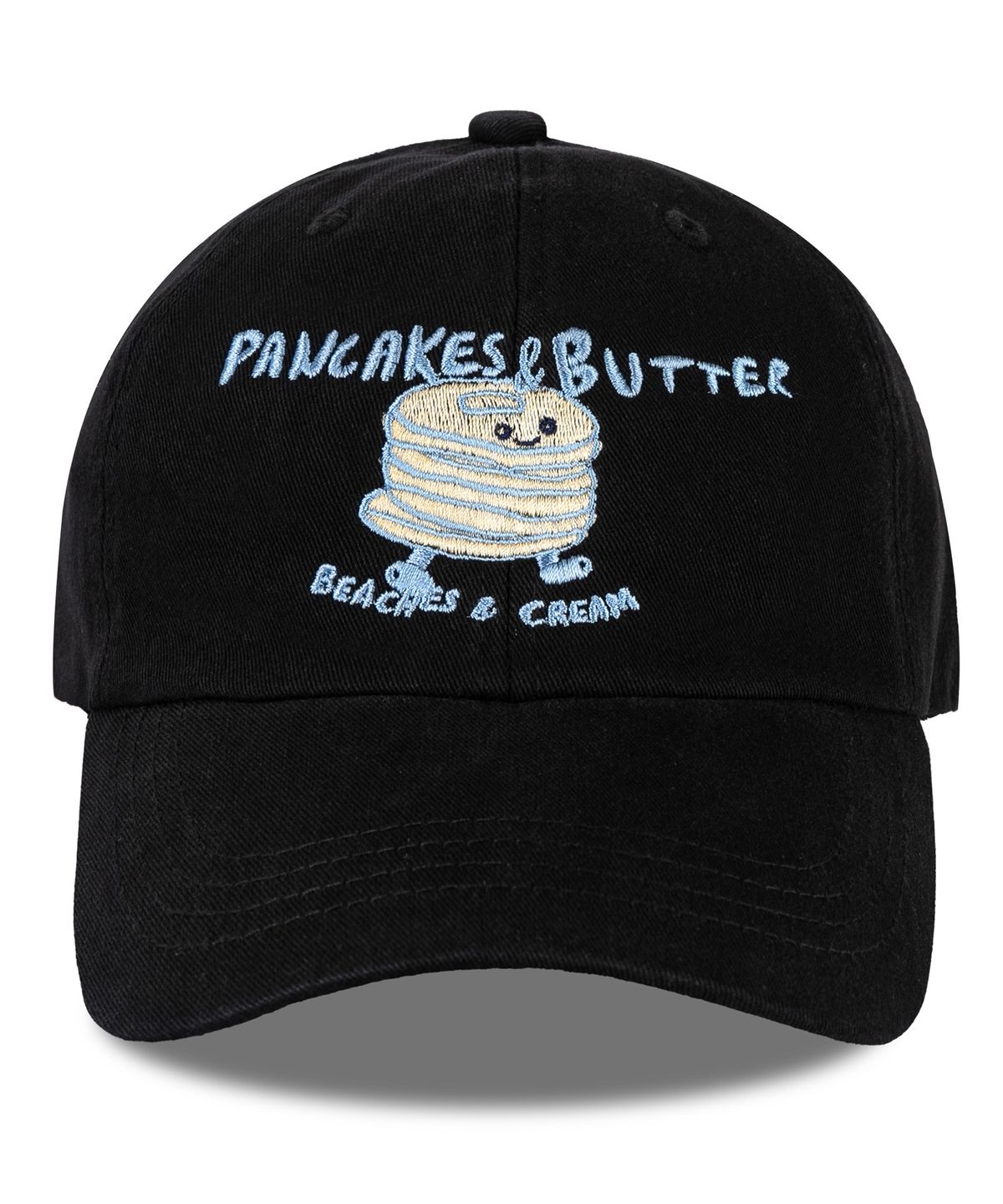 비치스앤 크림 키즈(BEACHESAND CREAM KIDS) 팬케익 버터 워싱 볼캡-블랙(Pancakes Butter Washing Ball cap)