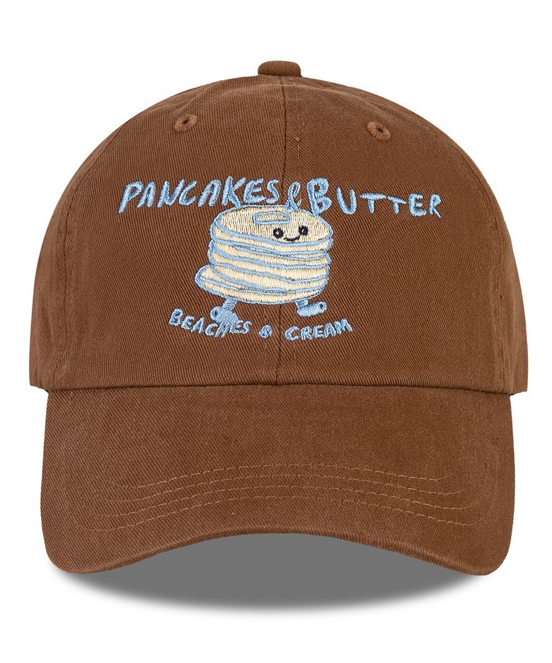 팬케익 버터 워싱 볼캡-브라운(Pancakes Butter Washing Ball cap)