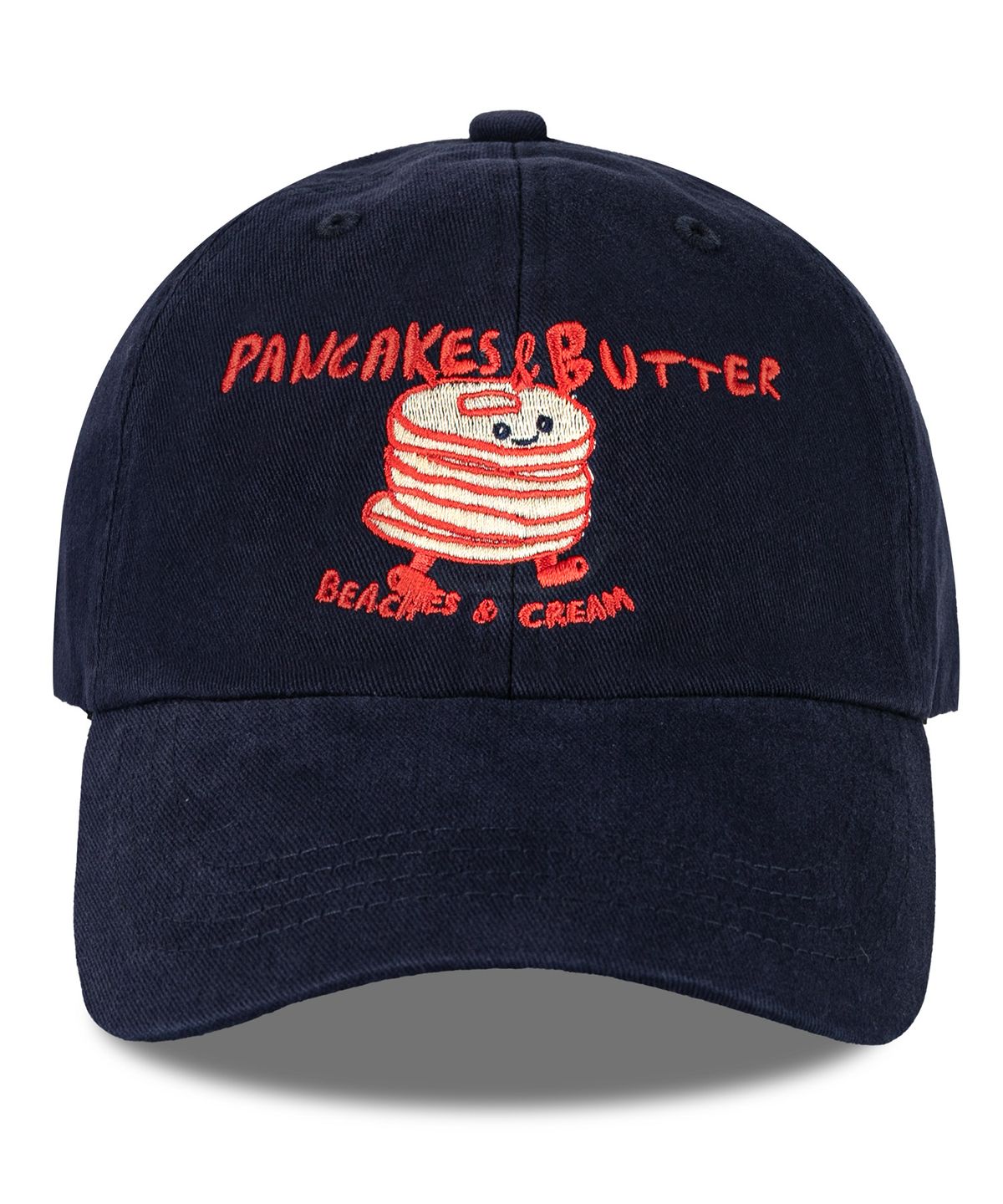 비치스앤 크림 키즈(BEACHESAND CREAM KIDS) 팬케익 버터 워싱 볼캡-네이비(Pancakes Butter Washing Ball cap)