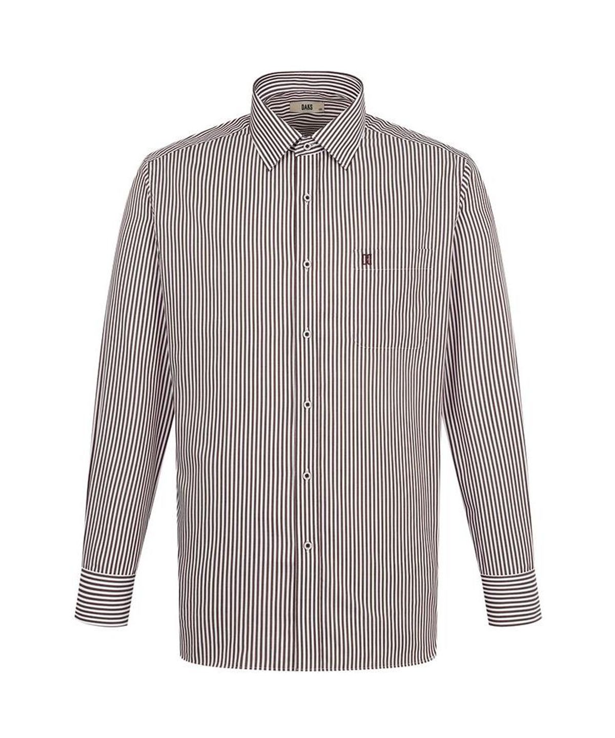 닥스셔츠(DAKS SHIRTS) 면혼방 스트라이프 셔츠 레귤러핏 레드_DLA2SHDL422R1