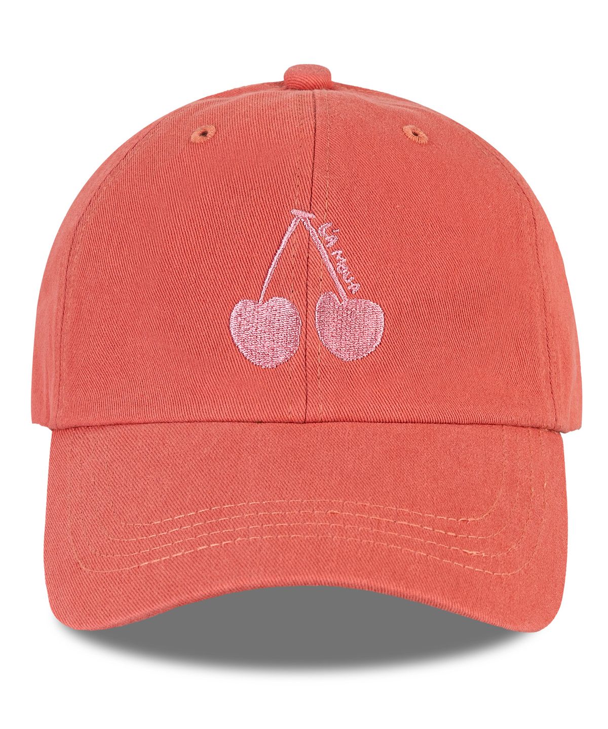 비치스앤 크림 키즈(BEACHESAND CREAM KIDS) 체리 워싱 볼캡-코랄핑크(Cherry Washing Ball cap)