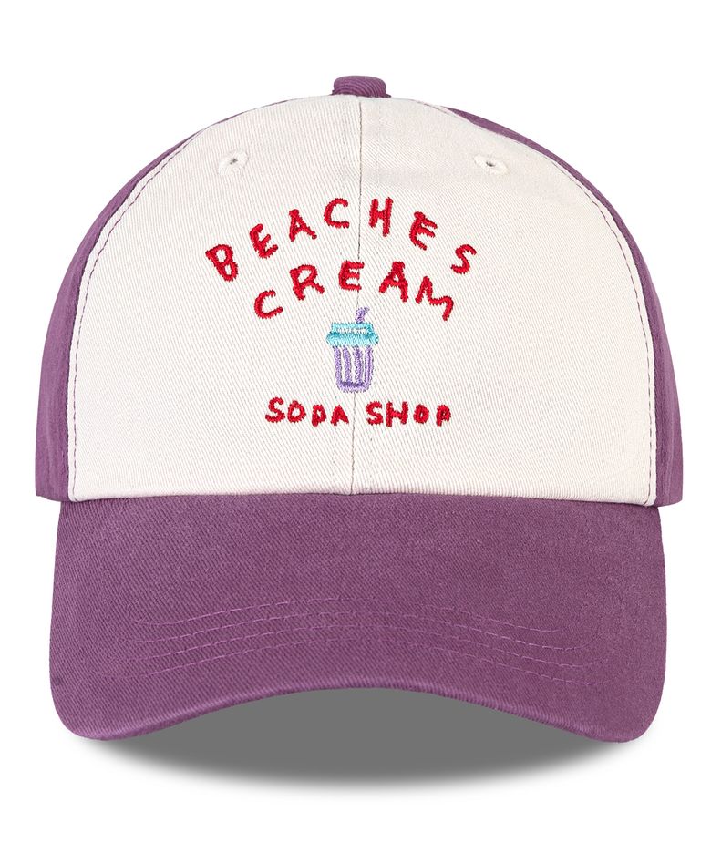 소다샵 투톤 배색 볼캡-퍼플(Soda shop Coloration two-tone Ball cap)