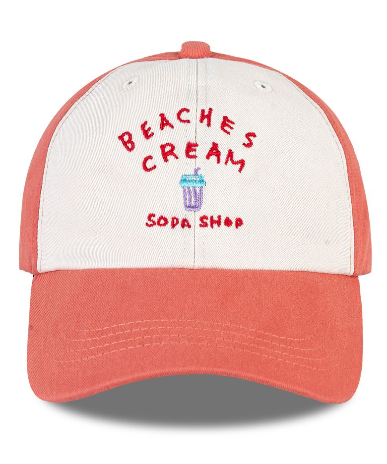 소다샵 투톤 배색 볼캡-코랄핑크(Soda shop Coloration two-tone Ball cap)
