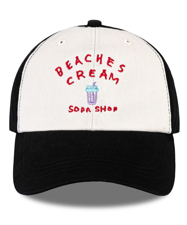 소다샵 투톤 배색 볼캡-블랙(Soda shop Coloration two-tone Ball cap)