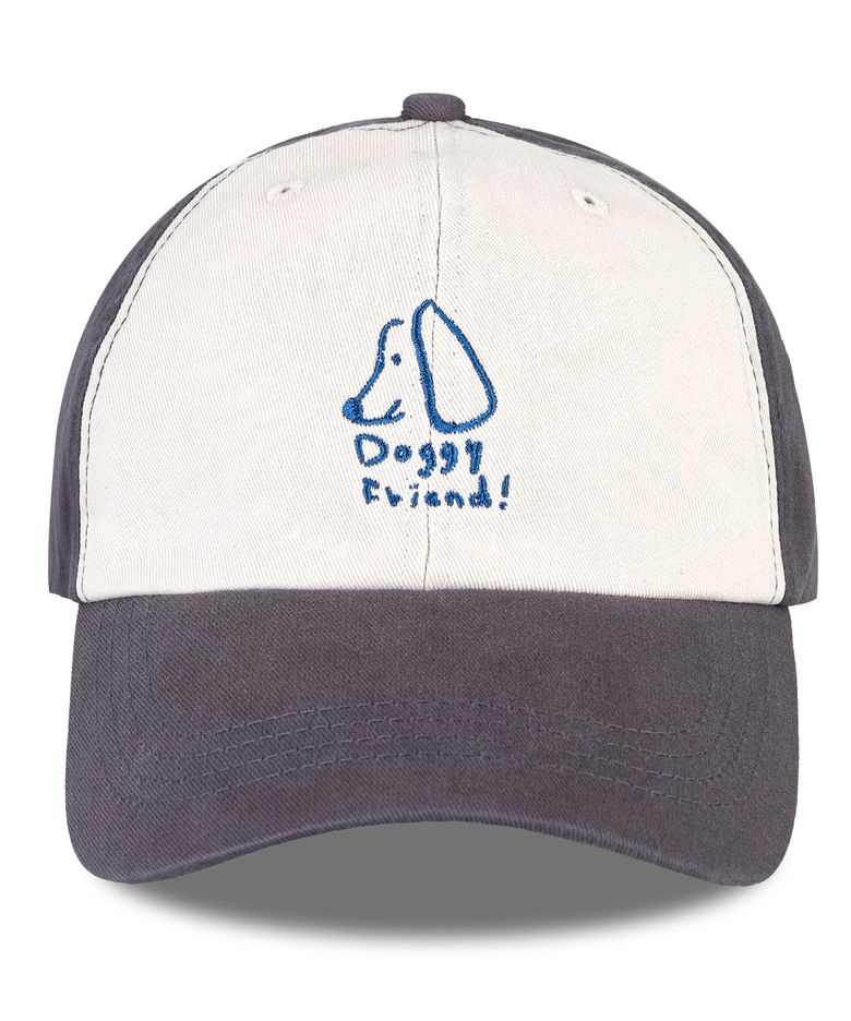 도기 투톤 배색 볼캡-차콜(Doggy shop Coloration two-tone Ball cap)