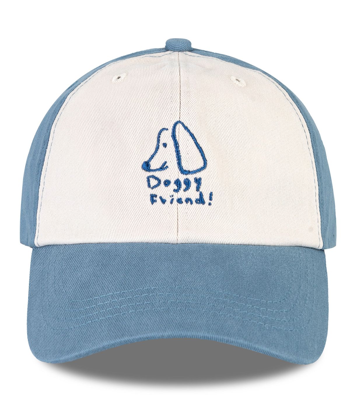 비치스앤 크림 키즈(BEACHESAND CREAM KIDS) 도기 투톤 배색 볼캡-스카이블루(Doggy shop Coloration two-tone Ball cap)