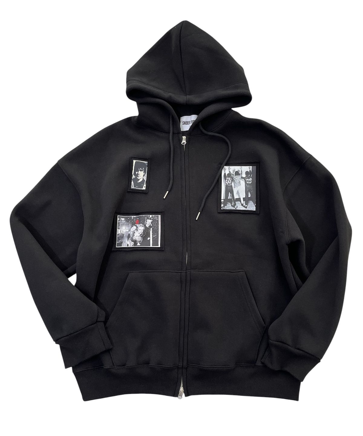스케이터락(SK8ER ROCK) Riot Archive Sweat Hood Zip-Up (Black)