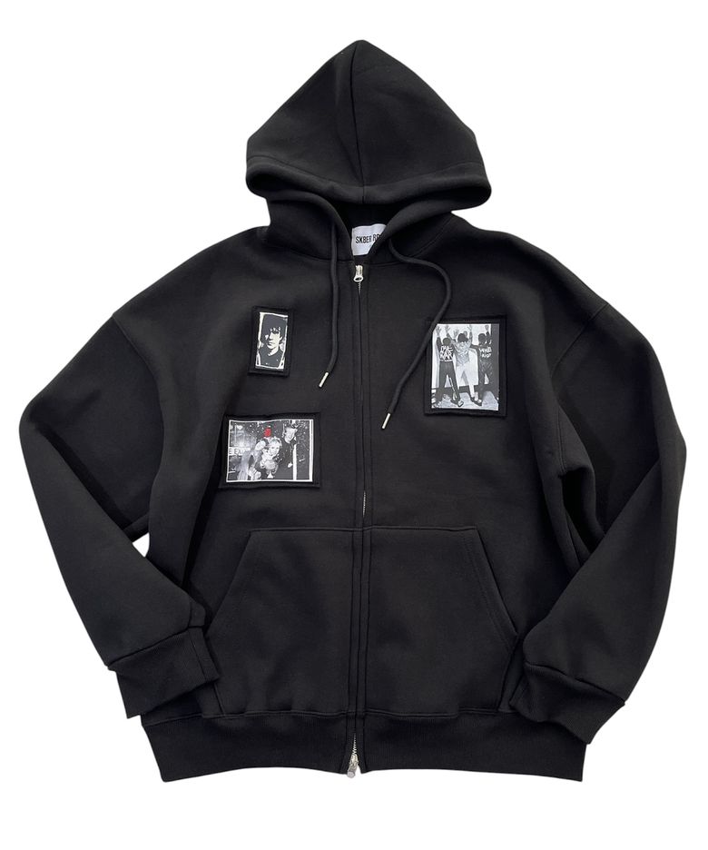 Riot Archive Sweat Hood Zip-Up (Black)
