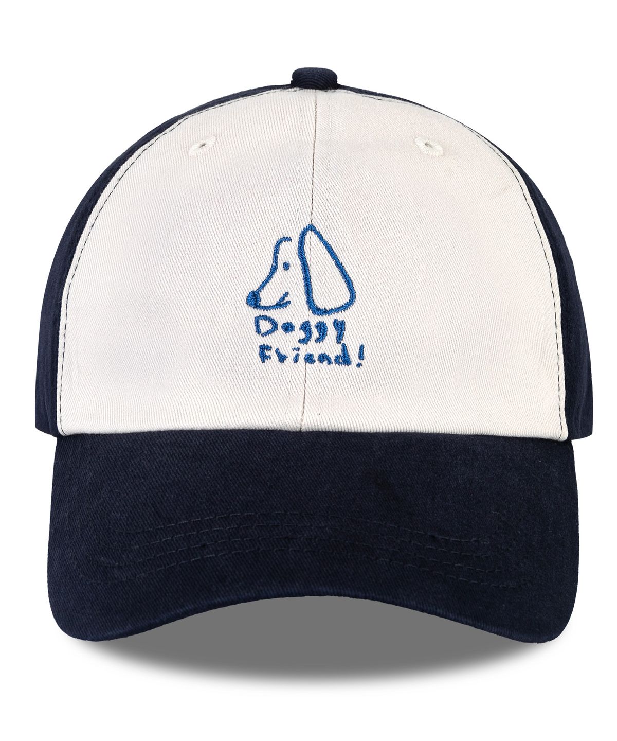 비치스앤 크림 키즈(BEACHESAND CREAM KIDS) 도기 투톤 배색 볼캡-네이비(Doggy shop Coloration two-tone Ball cap)