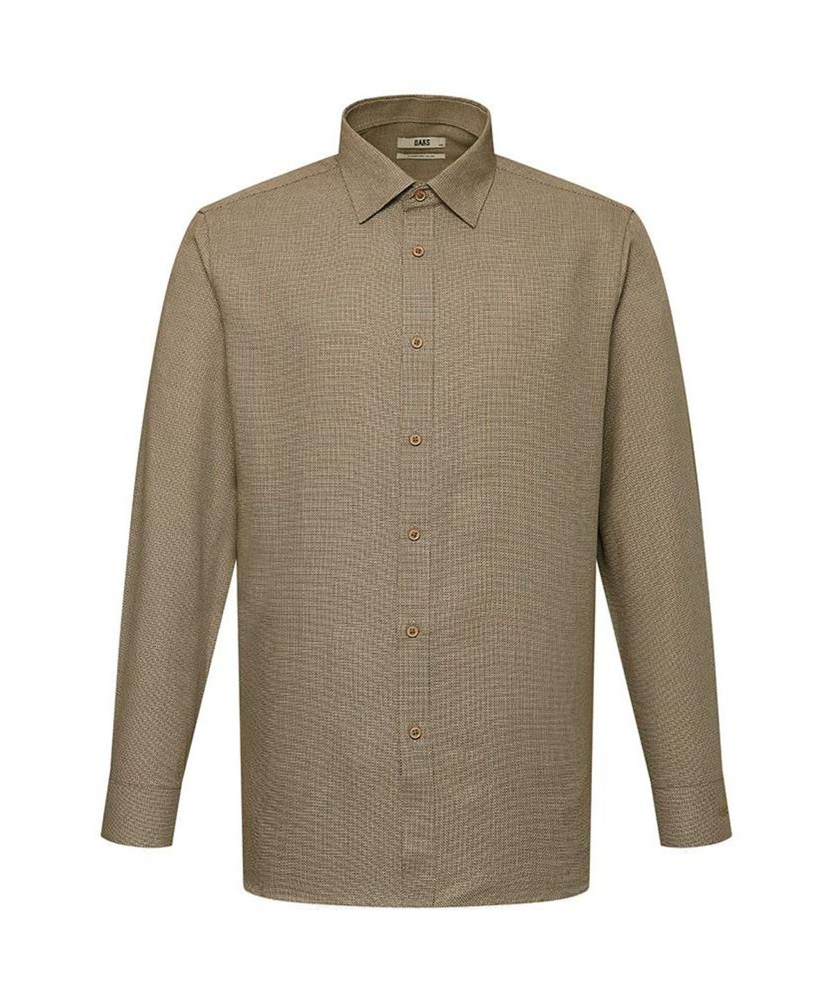 닥스셔츠(DAKS SHIRTS) 노케어 레이온혼방 스몰체크셔츠 컴포트슬림핏 브라운_DMA1SHDL220W1