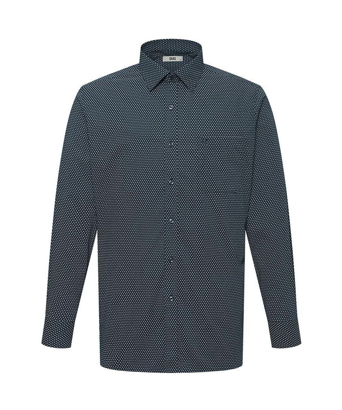 닥스셔츠(DAKS SHIRTS) 면혼방 패턴 셔츠 레귤러핏 네이비_DLA2SHDL428N1