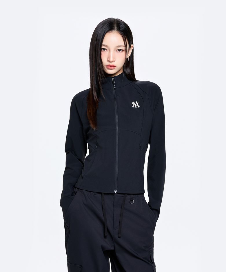 여성 에슬레저 슬림핏 바람막이 NY (Black)