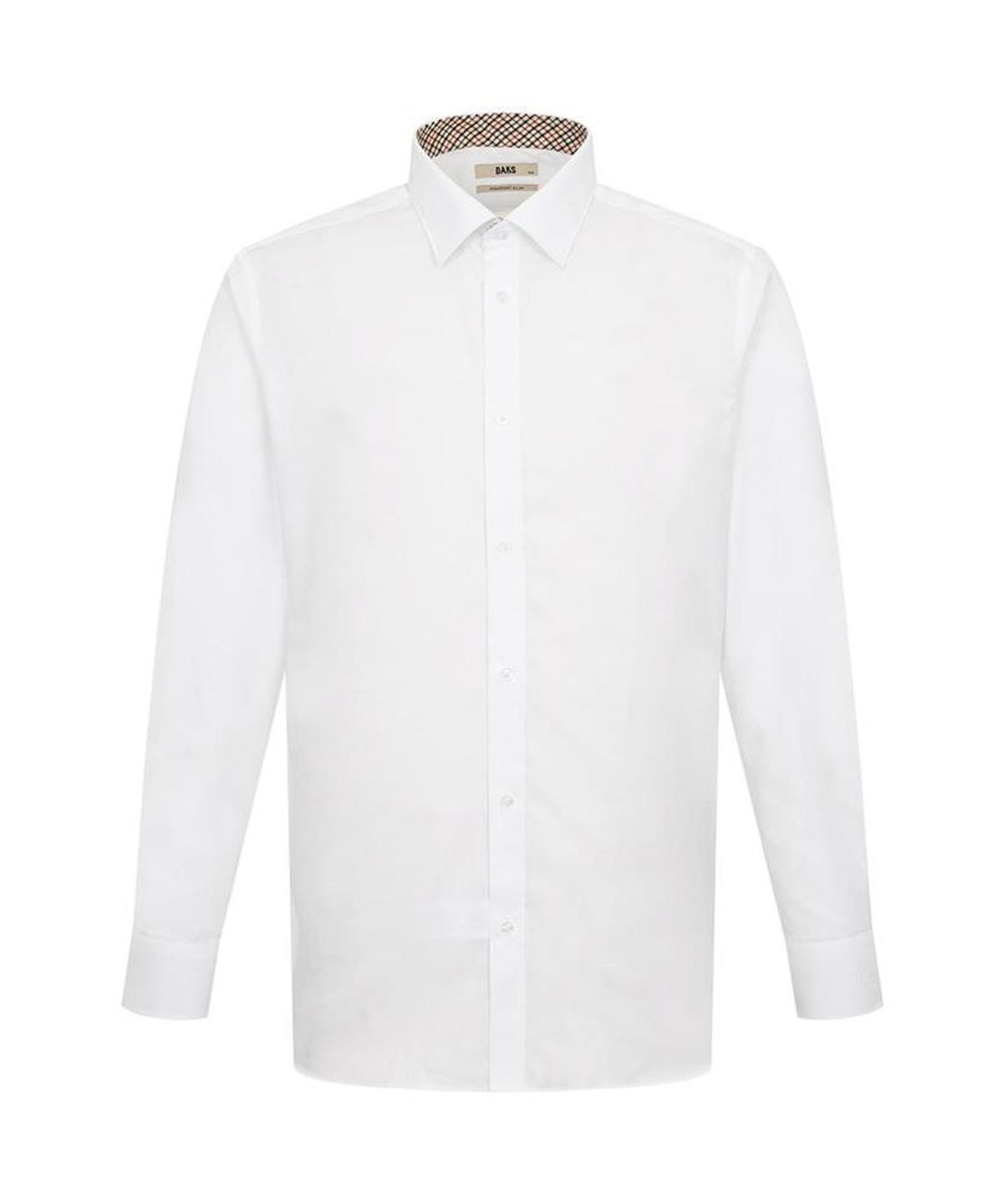 닥스셔츠(DAKS SHIRTS) 이지케어 면혼방 솔리드 셔츠 컴포트슬림핏 화이트_DMA1SHDL202A1