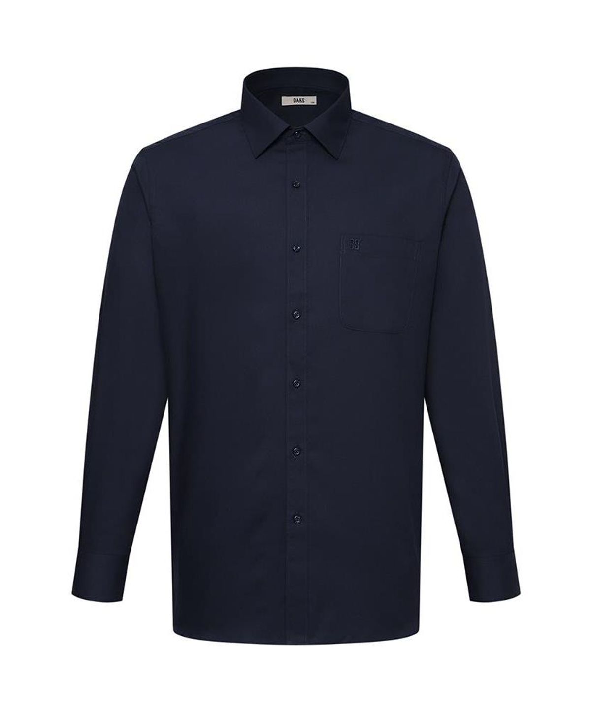 닥스셔츠(DAKS SHIRTS) 폴리혼방 솔리드 셔츠 레귤러핏 네이비_DLA2SHDL401N1