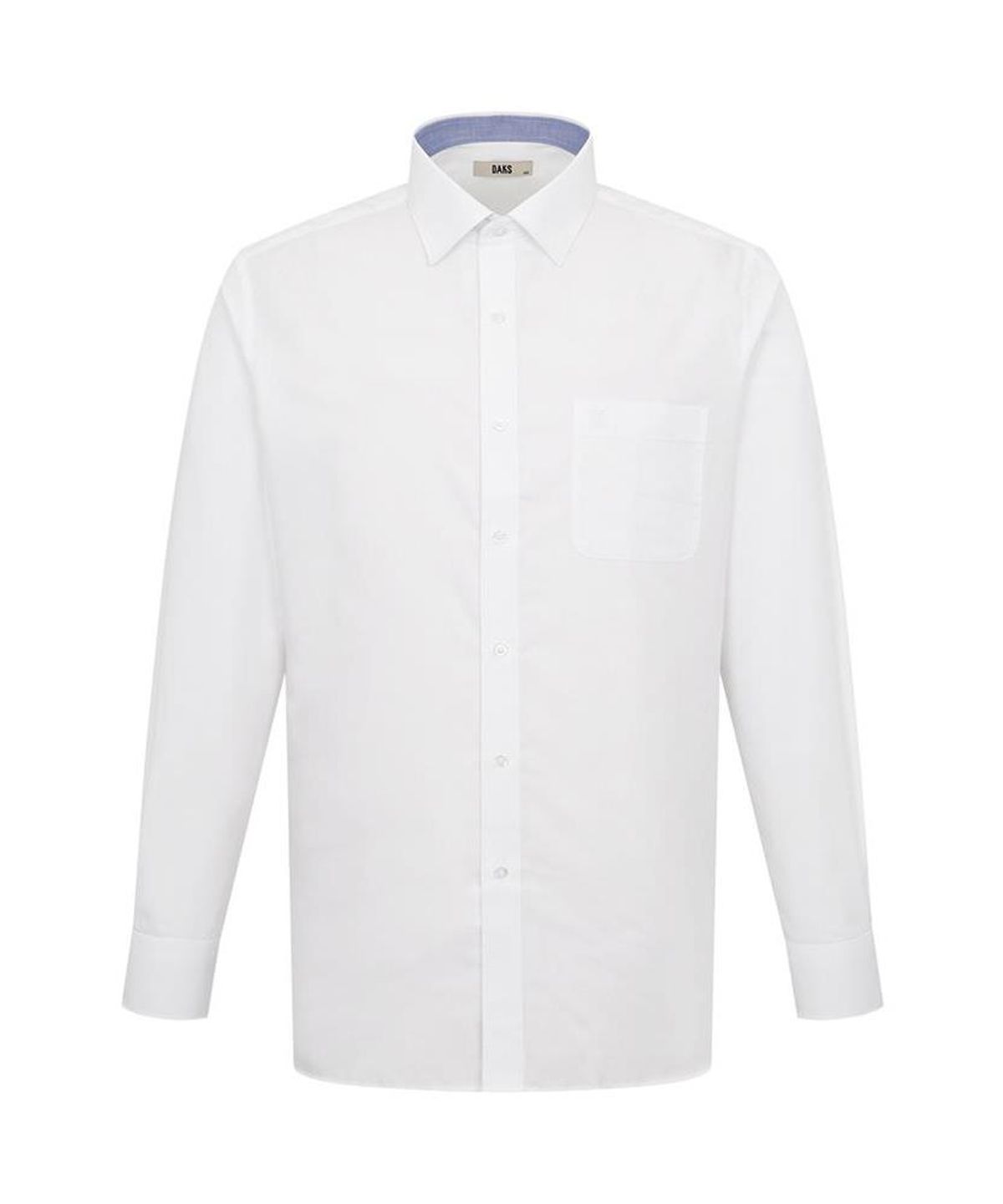 닥스셔츠(DAKS SHIRTS) 면혼방 솔리드 셔츠 레귤러핏 화이트_DLA2SHDL402A1