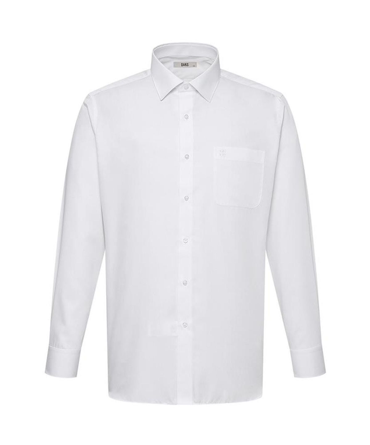 닥스셔츠(DAKS SHIRTS) 이지케어 폴리혼방 솔리드 셔츠 레귤러핏 화이트_DLA2SHDL411A1