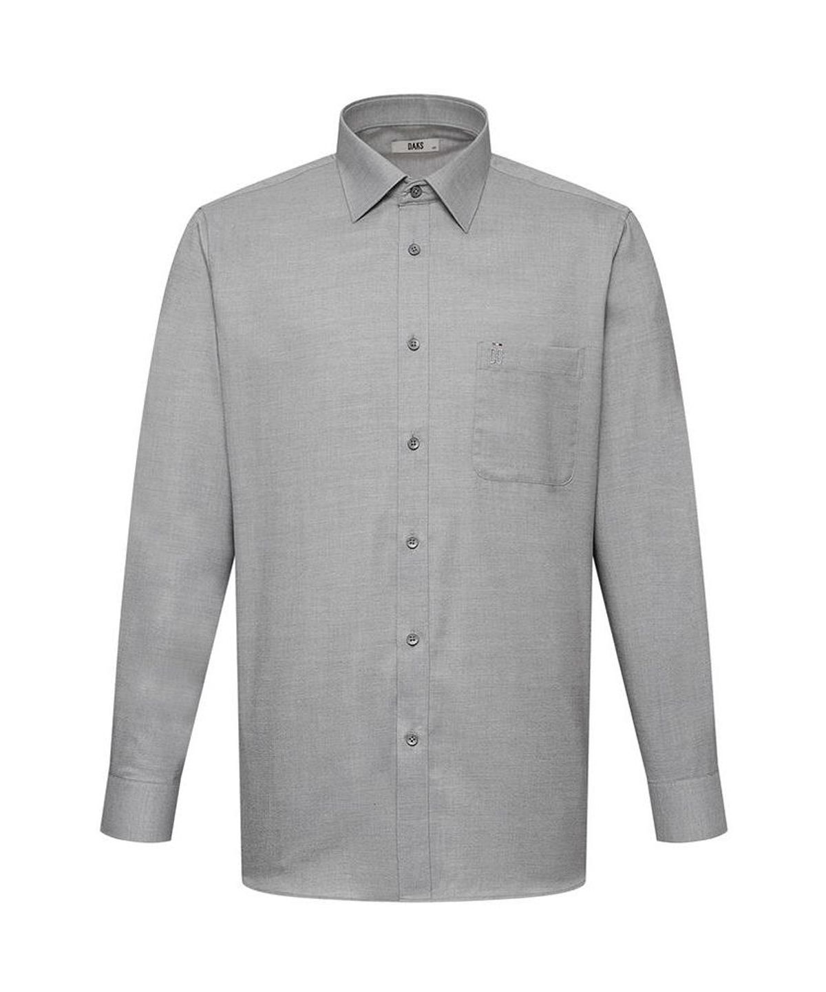 닥스셔츠(DAKS SHIRTS) 노케어 레이온혼방 솔리드 셔츠 레귤러핏 그레이_DMA1SHDL106G1