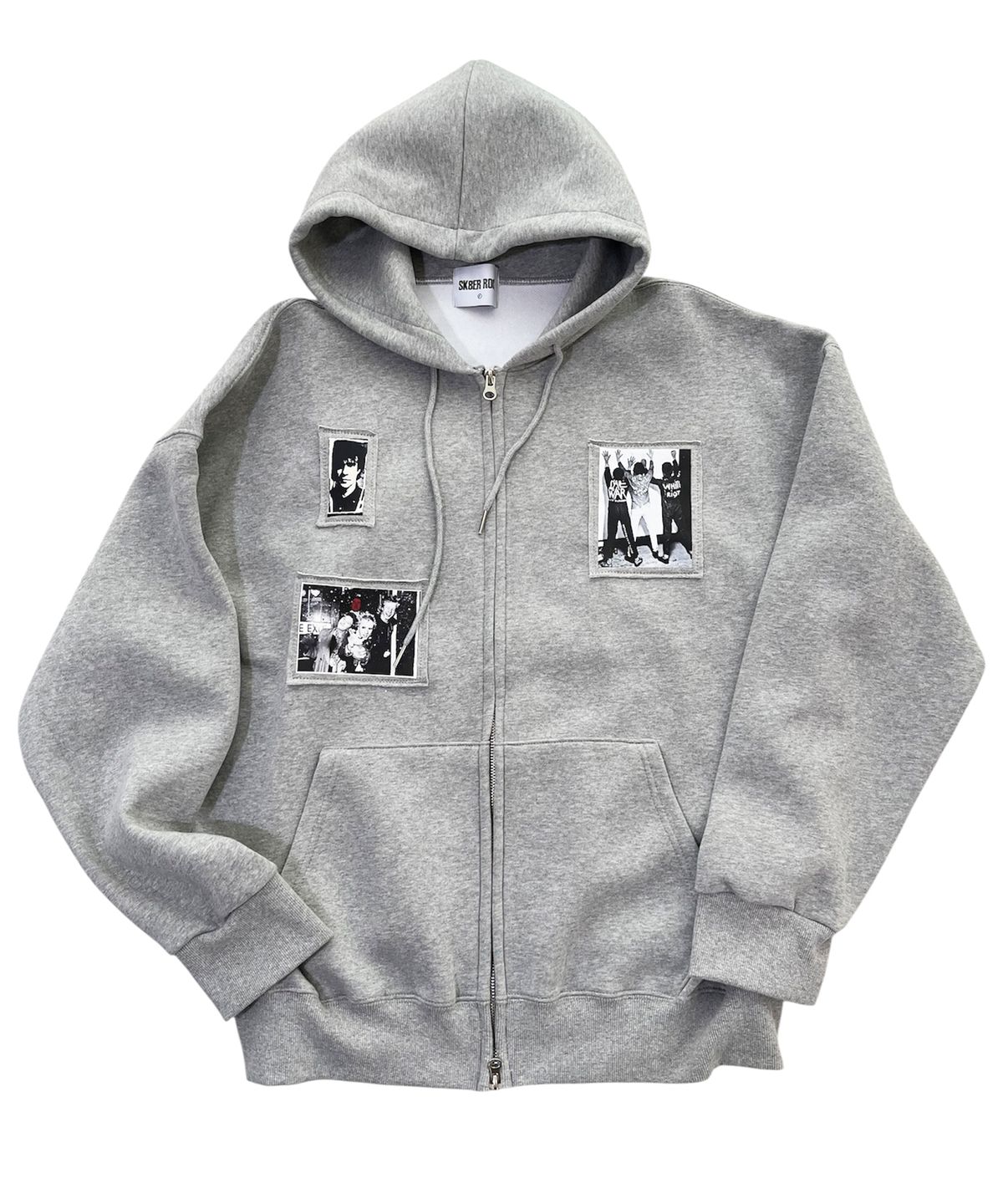 스케이터락(SK8ER ROCK) Riot Archive Sweat Hood Zip-Up (Melange gray)