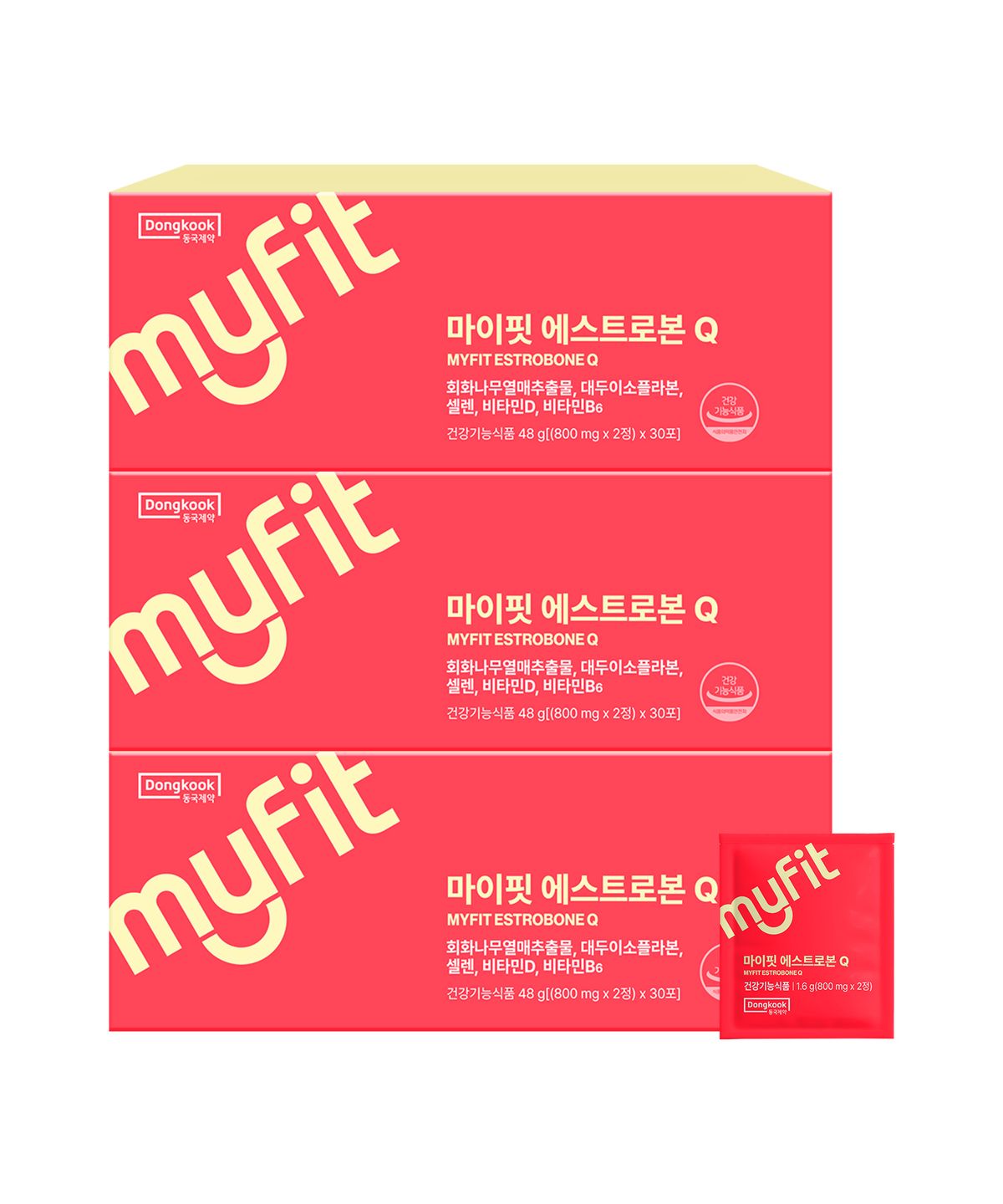 마이핏(MYFIT) 동국제약 에스트로본 Q 여성 갱년기 영양제 60정 3박스