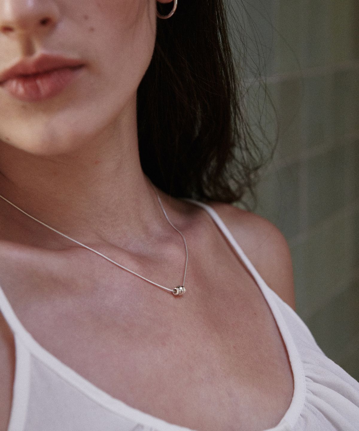 베흐트(VERTE) [925 silver] Un.silver.220 / soir galbe necklace