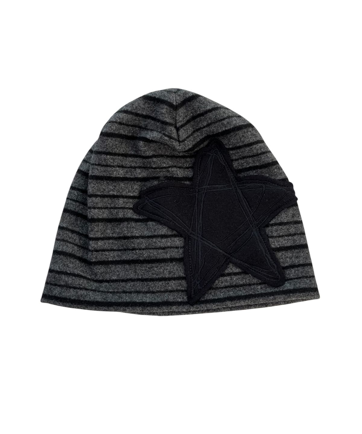 스케이터락(SK8ER ROCK) Doodle Star Stripe Beanie (Gray Black)