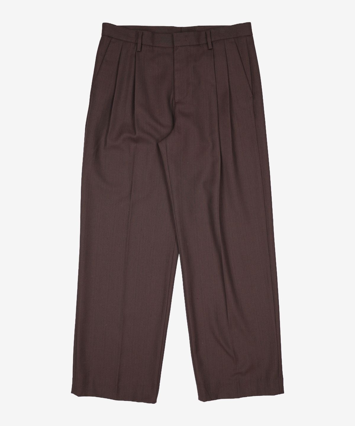 티엔지티(TNGT) Virgin Wool Herringbone Wide Pants (Vintage Brown) TNPA5F104W2 86