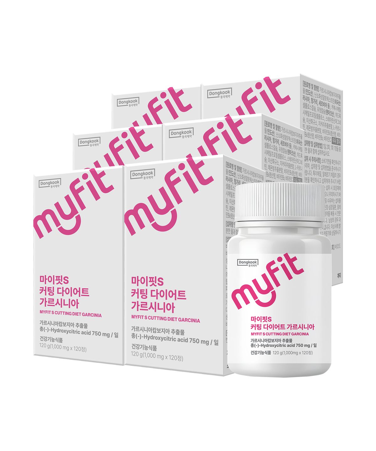 마이핏(MYFIT) 동국제약 커팅 다이어트 가르시니아 대용량 2개월분 6박스