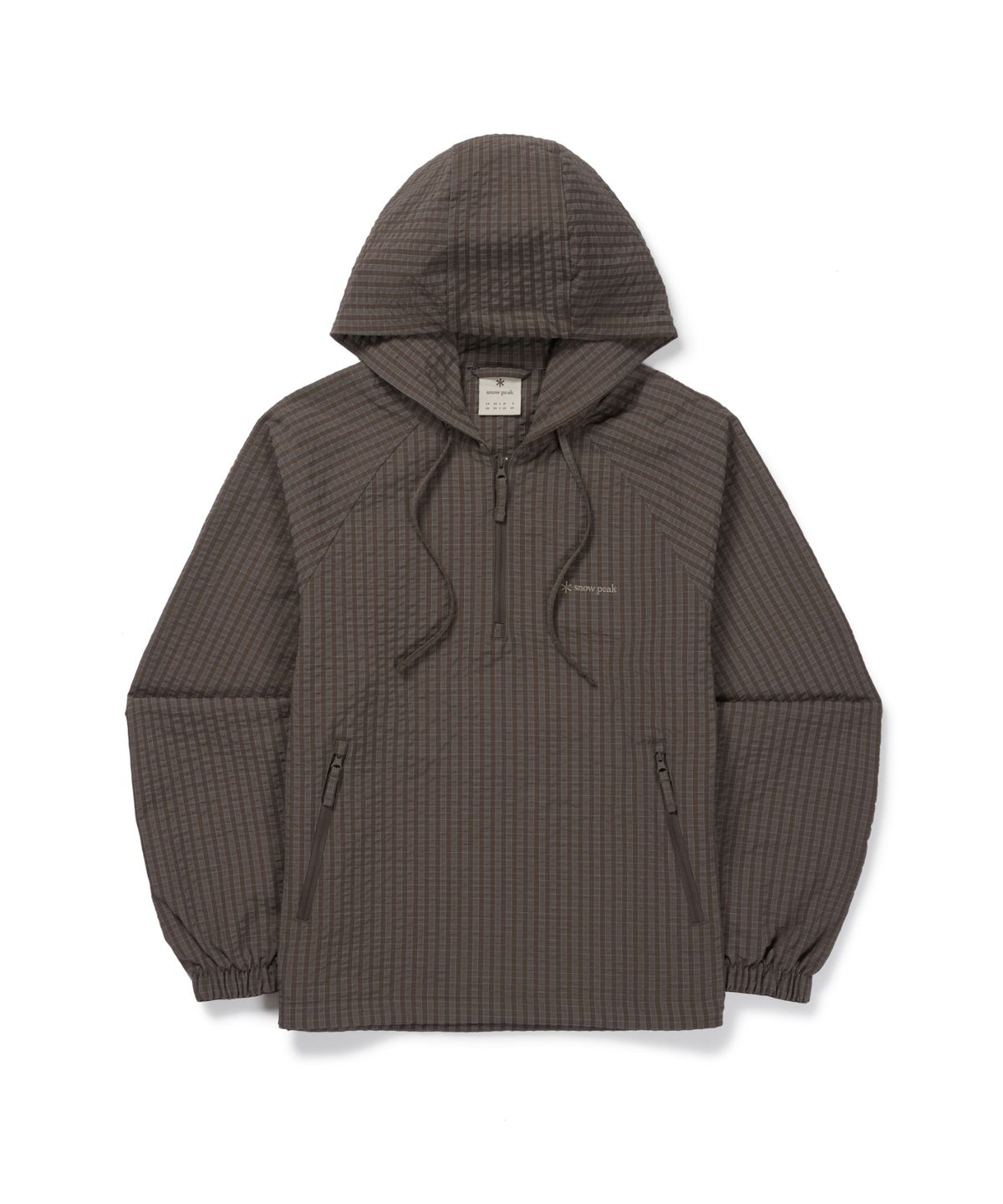 스노우피크 어패럴(SNOWPEAK APPAREL) 체크 시어서커 여성 아노락 (S26FWFAN09) Chocolate Khaki