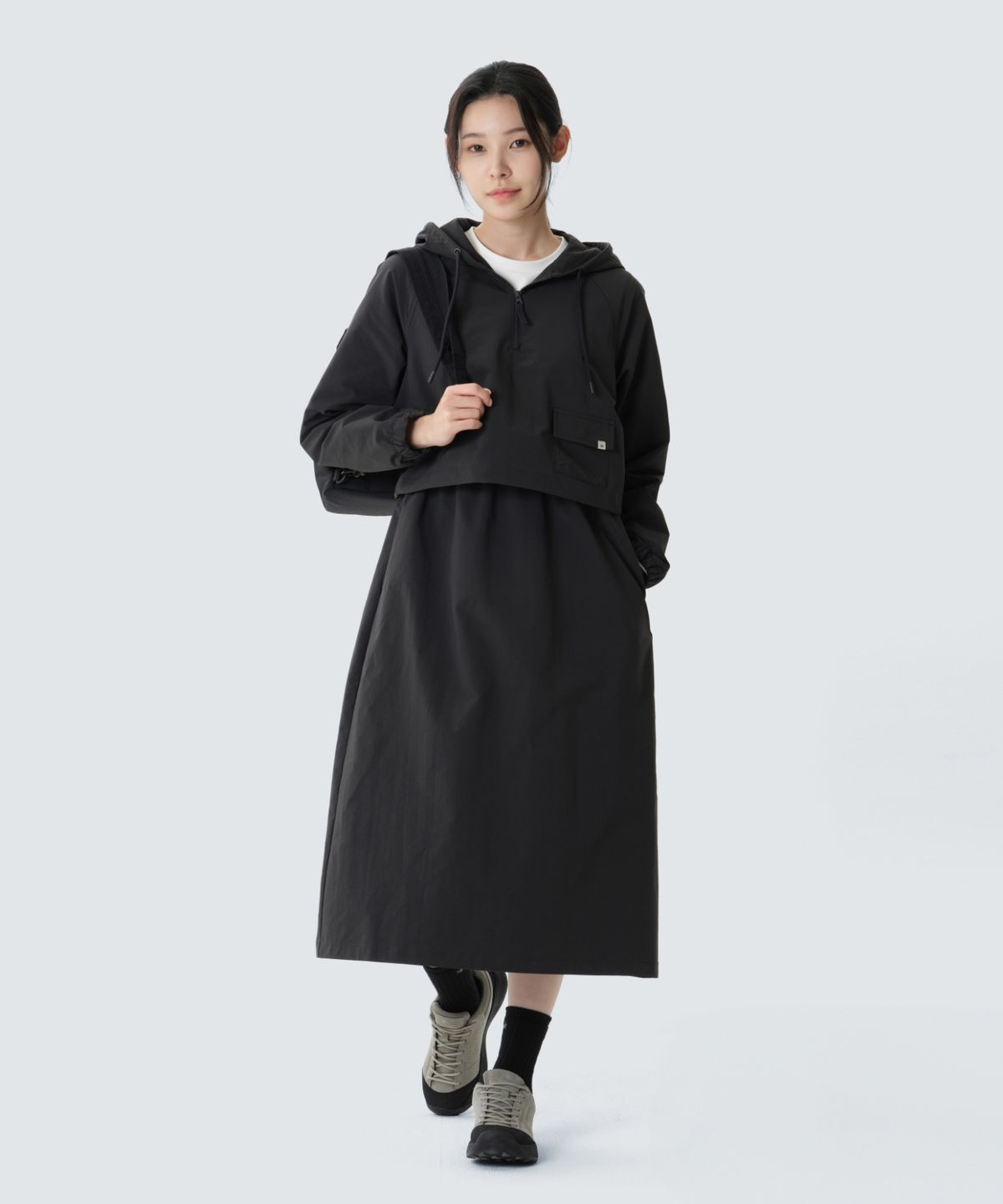 스노우피크 어패럴(SNOWPEAK APPAREL) 캠프 드라이 원피스 (S26FWFOP61) Dark Charcoal