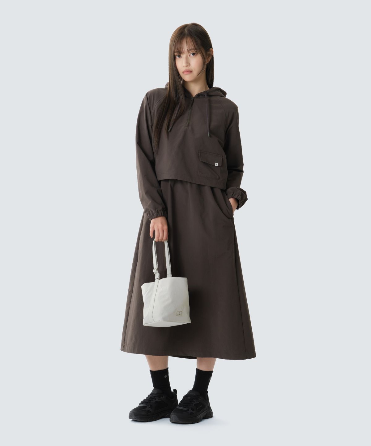 스노우피크 어패럴(SNOWPEAK APPAREL) 캠프 드라이 원피스 (S26FWFOP61) Choco Brown