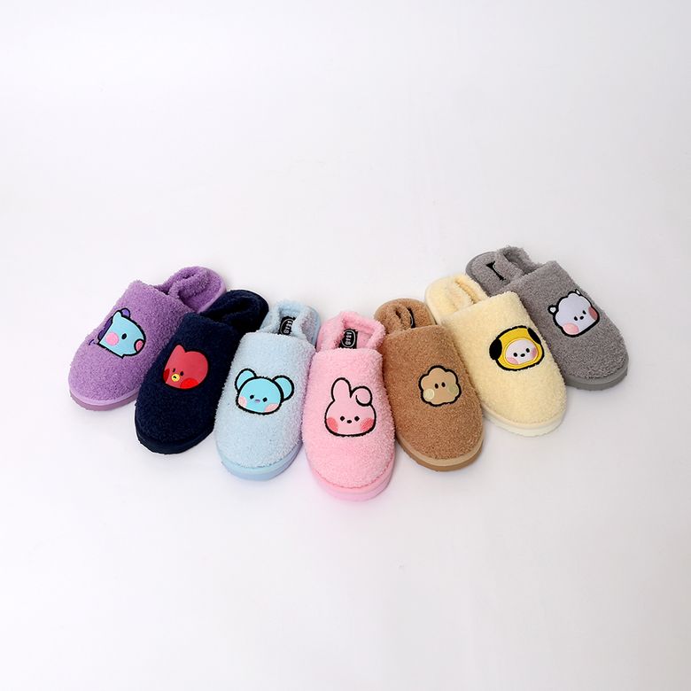 BT21 미니니 밴딩 방한슬리퍼 알제이
