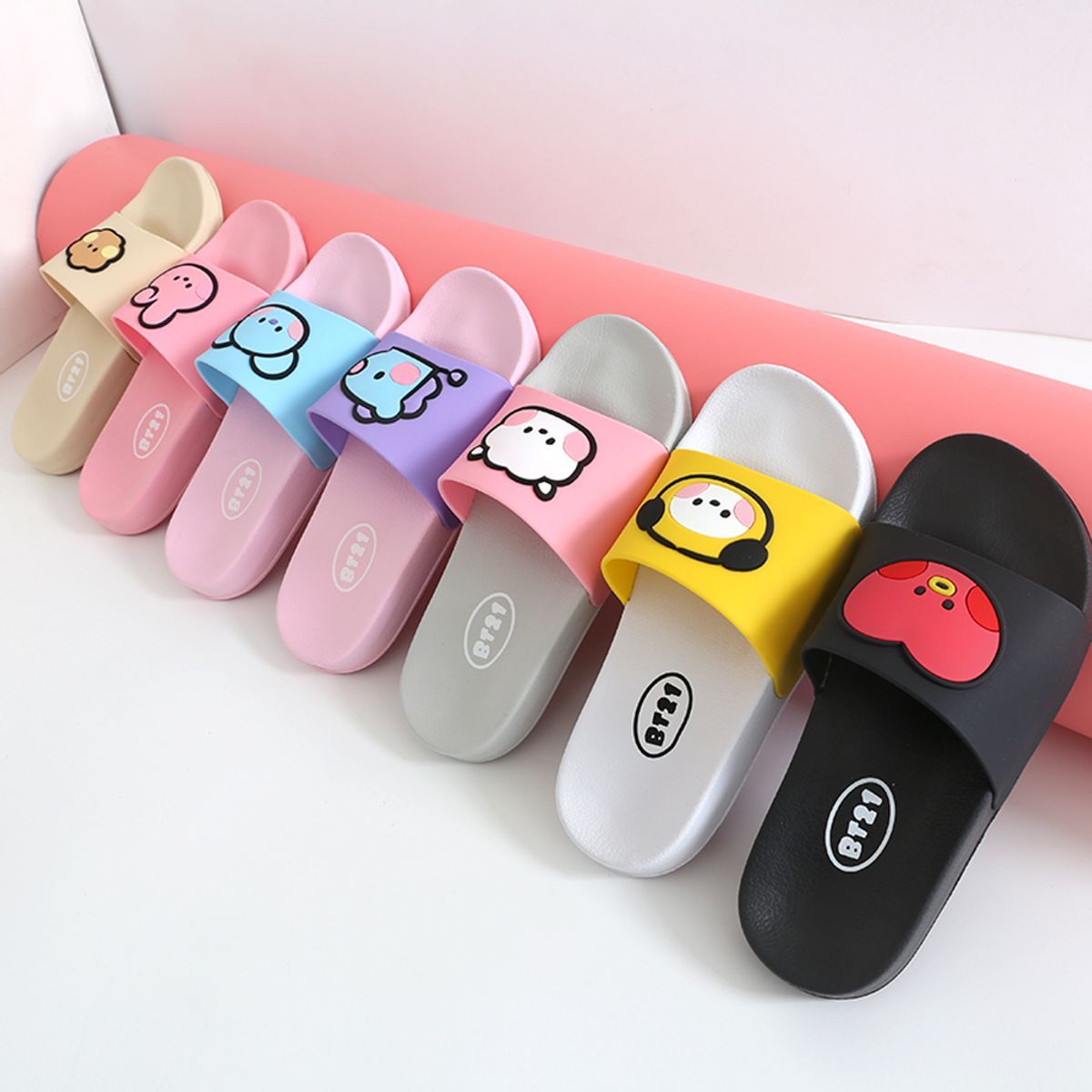 슈라모드(SLAMODE) BT21 미니니 티니 슬리퍼 슈키