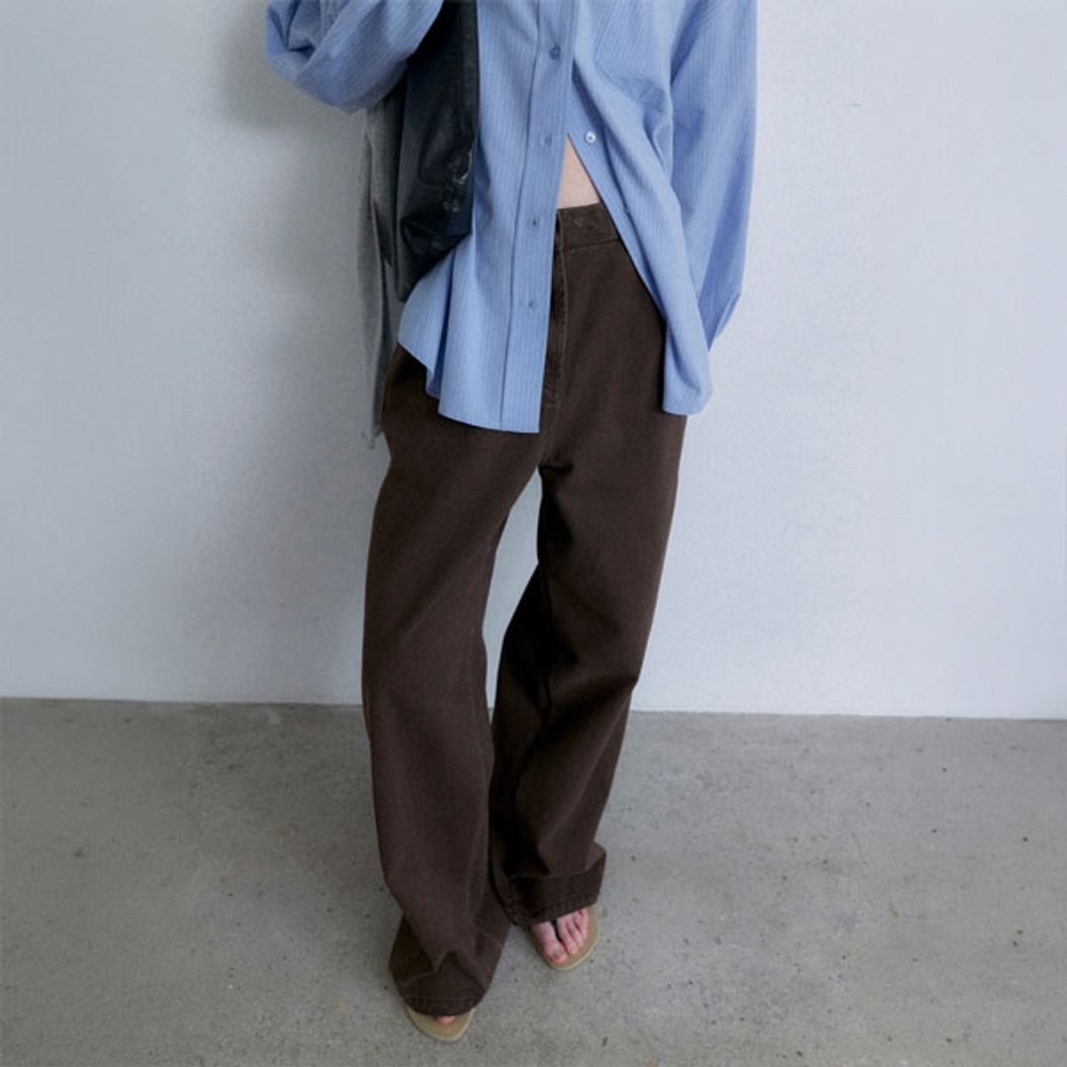 아틀리에 나인(ATELIER NAIN) (PT-5809)AUTUMN WASHING CURVED COLOR JEAN