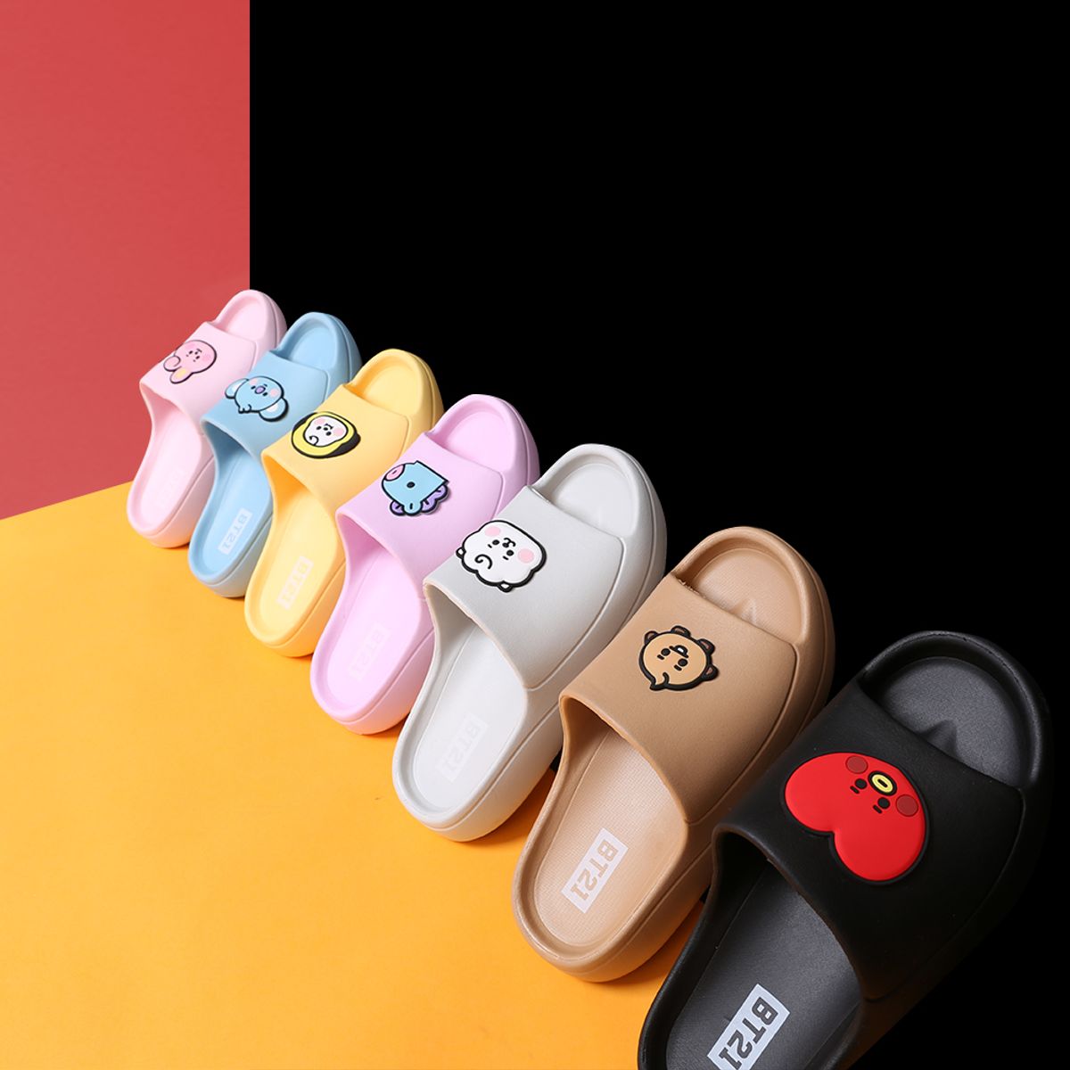 슈라모드(SLAMODE) BT21 베이비 조이슬리퍼 치미
