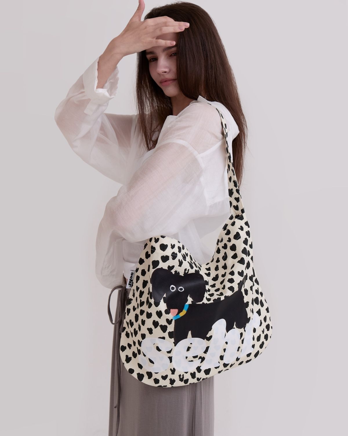 세르(SEHR) My Puppy Love Easy Bag (Ivory)