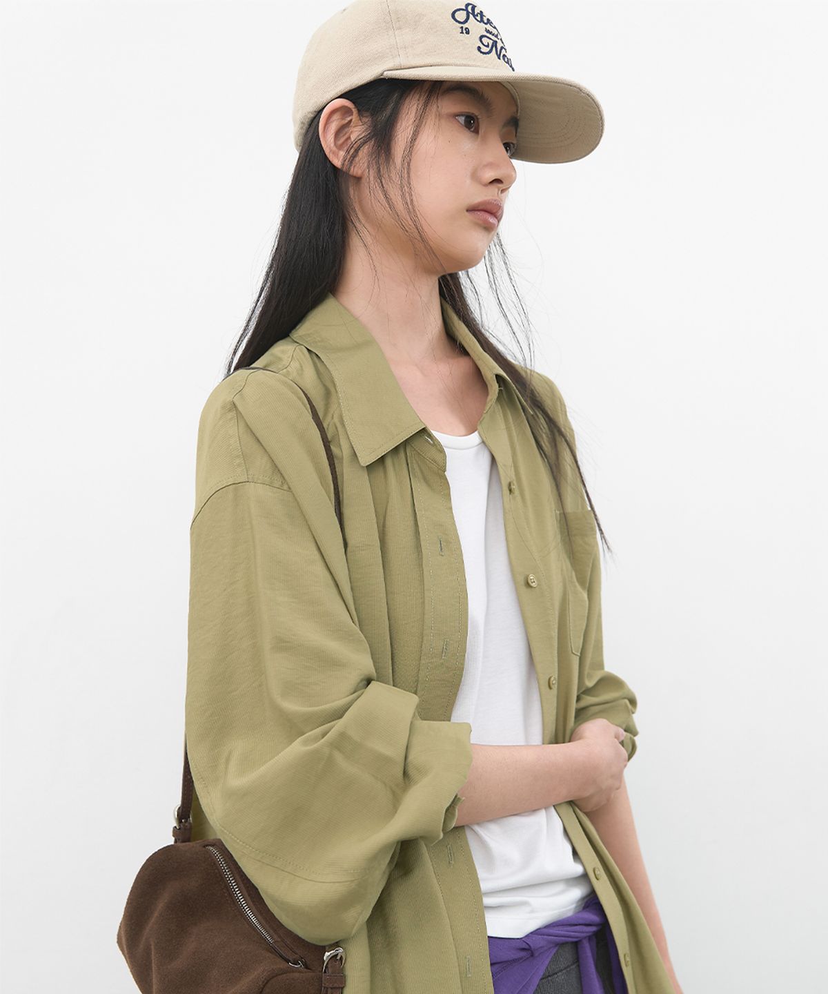 아틀리에 나인(ATELIER NAIN) (BL-4451)LAHT STRIPE OVERSIZED SHIRT