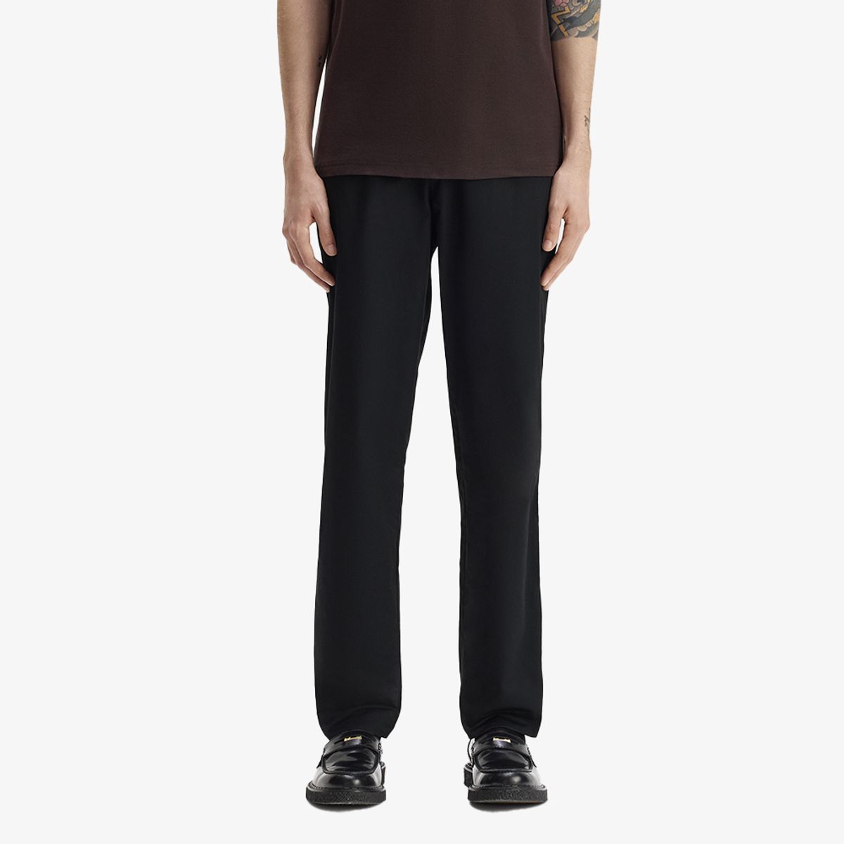 프레드페리(FRED PERRY) [Sharp] 슬림핏 트윌 트라우저 - 블랙 AFPM2G32301-198