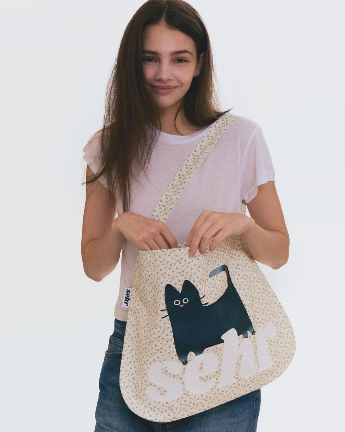세르(SEHR) My Kitty Flower Easy Bag (Ivory)
