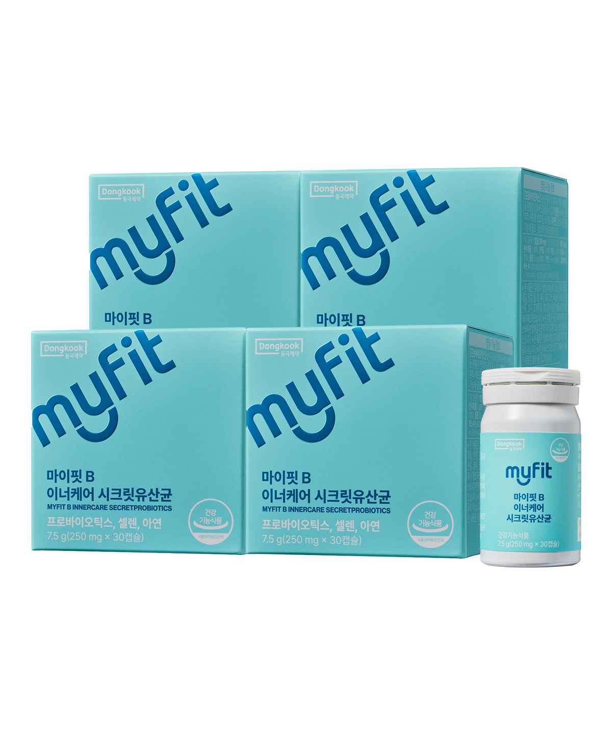 마이핏(MYFIT) 동국제약 이너케어 시크릿유산균 30캡슐 4박스