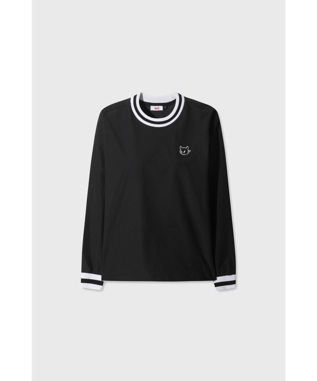 왁(WAAC) Women Color Block Rib Pullover WWTBS26104BKX