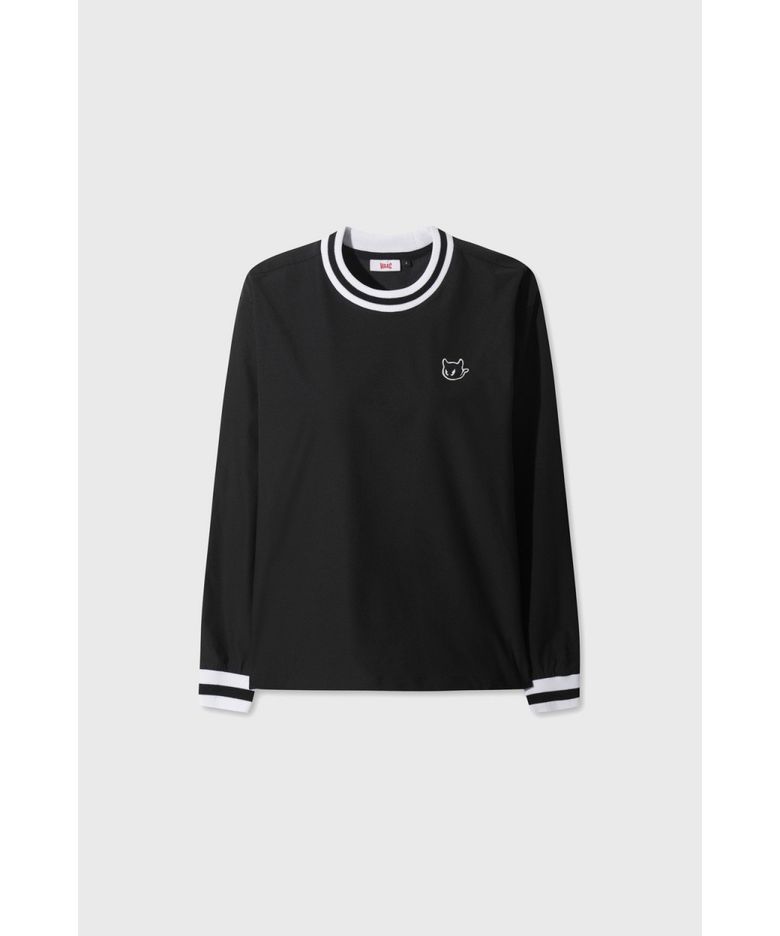 Women Color Block Rib Pullover WWTBS26104BKX