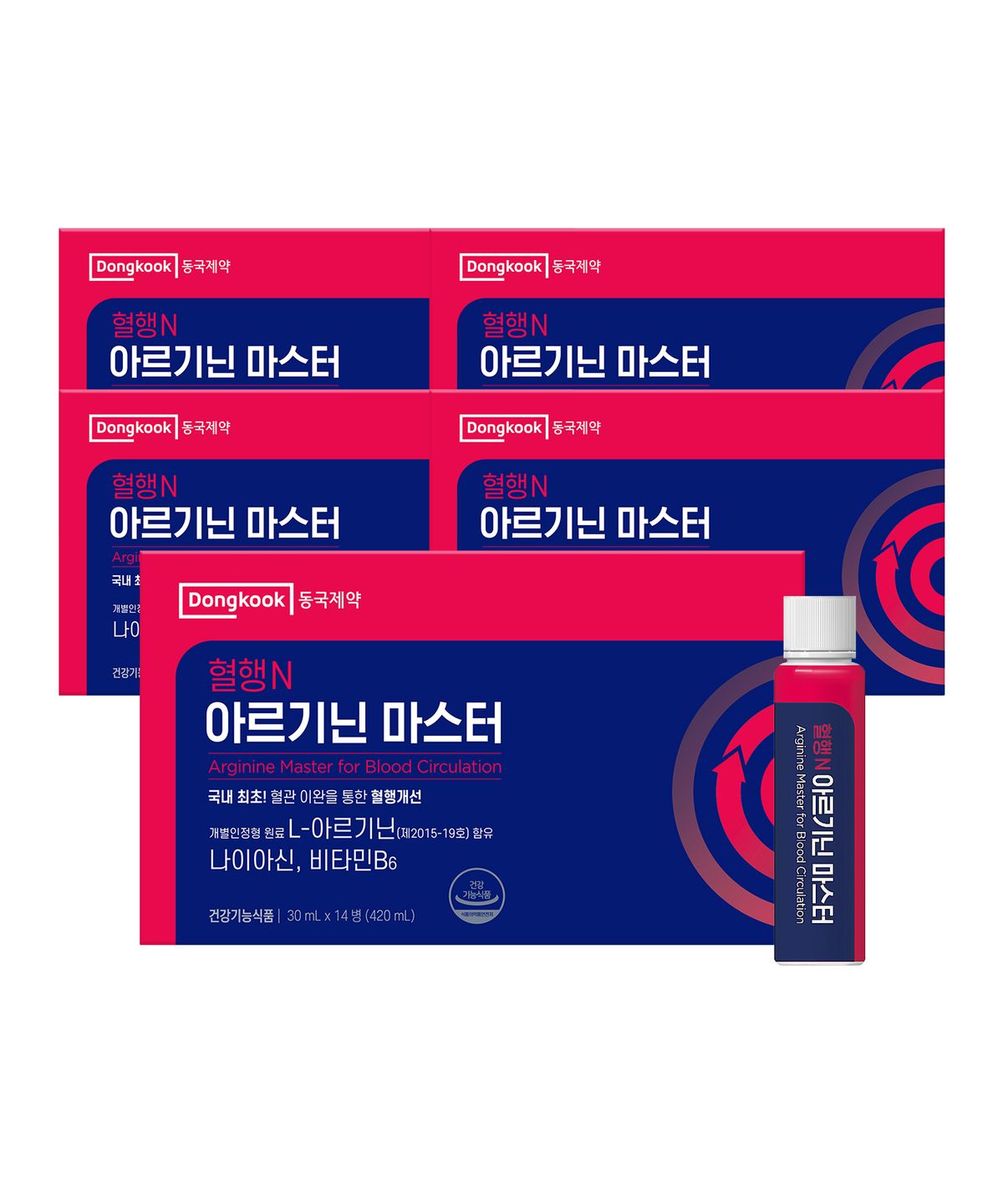 마이핏(MYFIT) 동국제약 혈행N 아르기닌 마스터 14개입 5박스