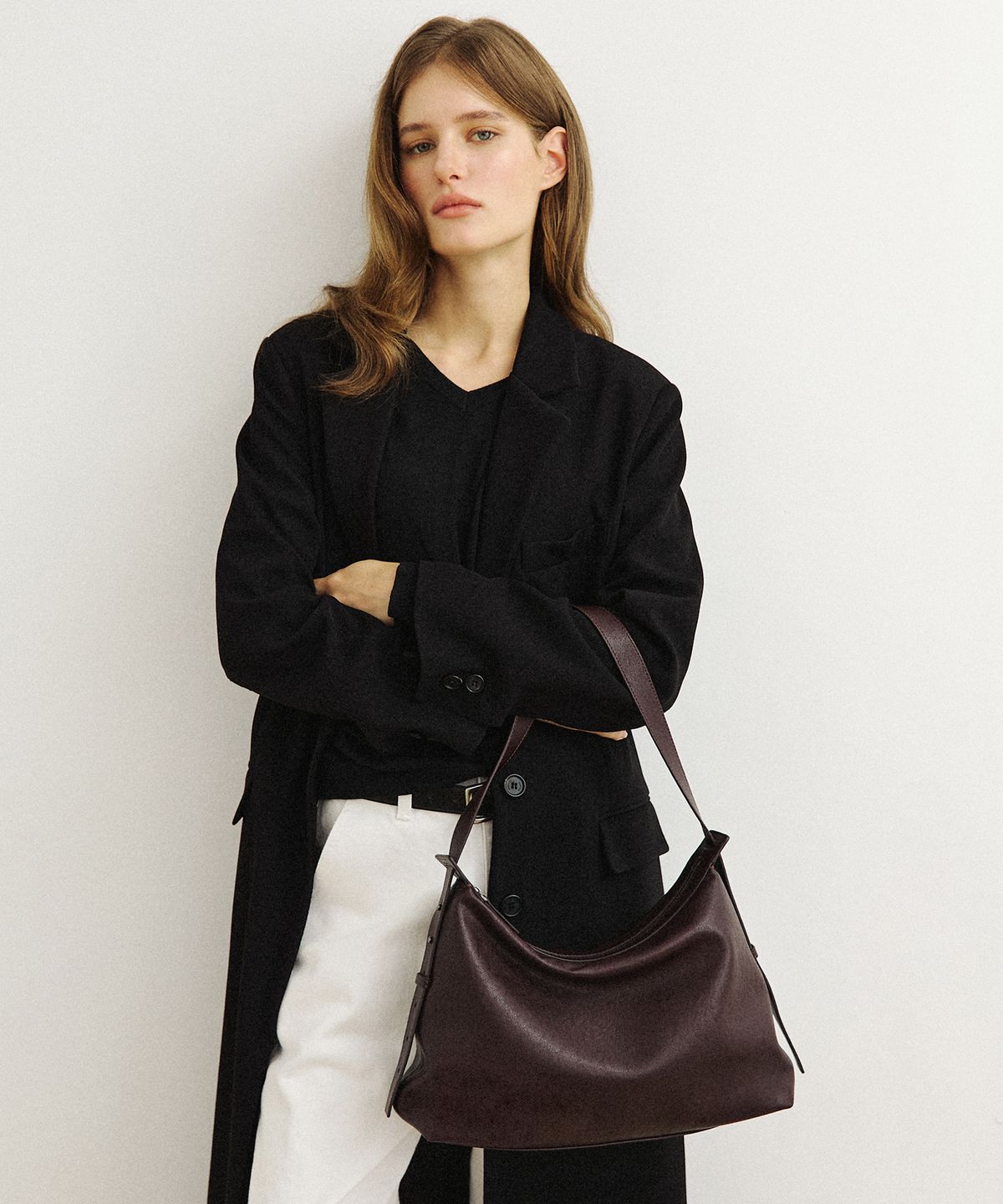 모어모르(MOREMORR) LATO BAG _ burgundy brown 숄더백 가방