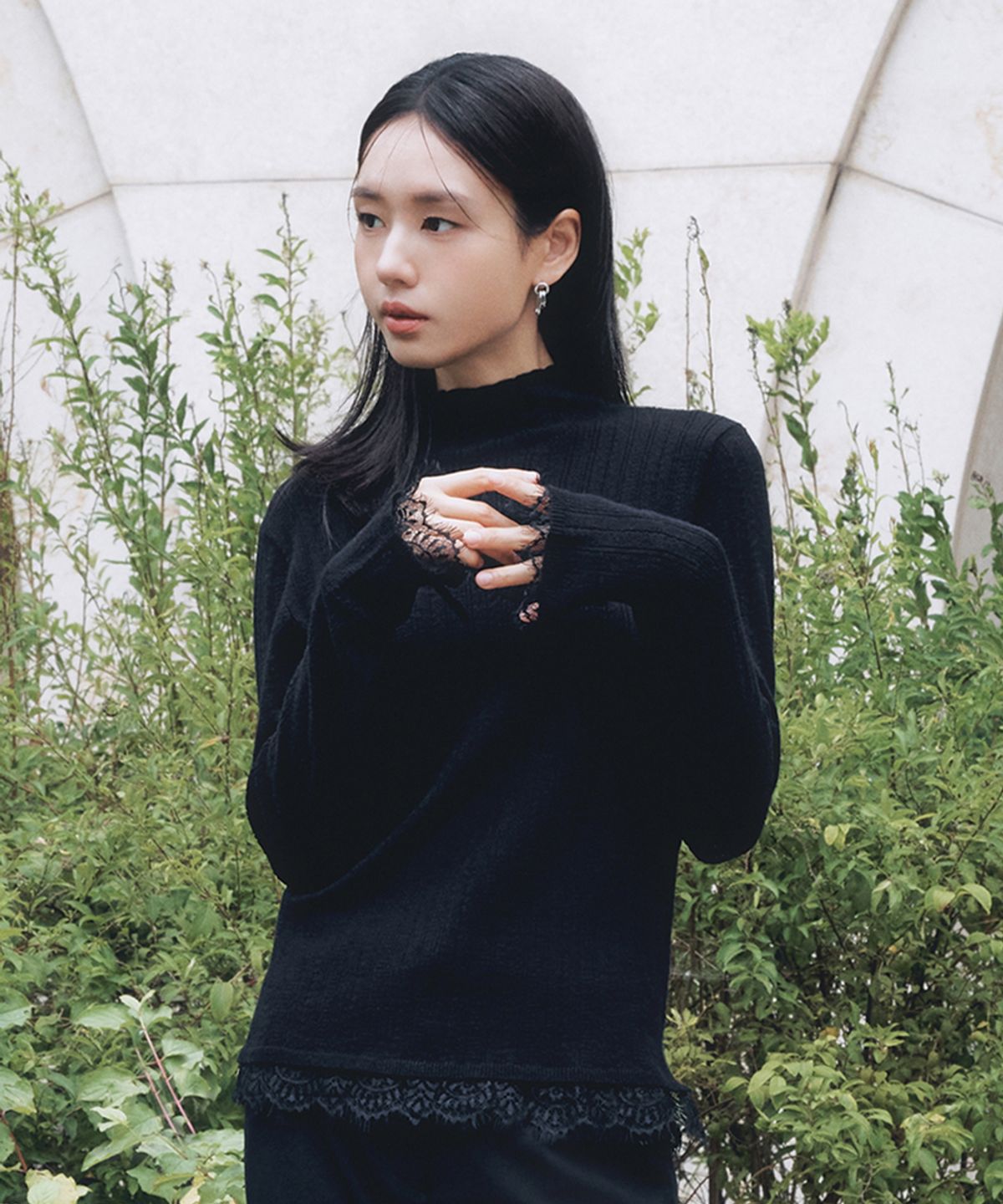 셀렙샵에디션(CELEBSHOP EDITION) [3PACK] 26FW 울블렌드 레이스 풀오버