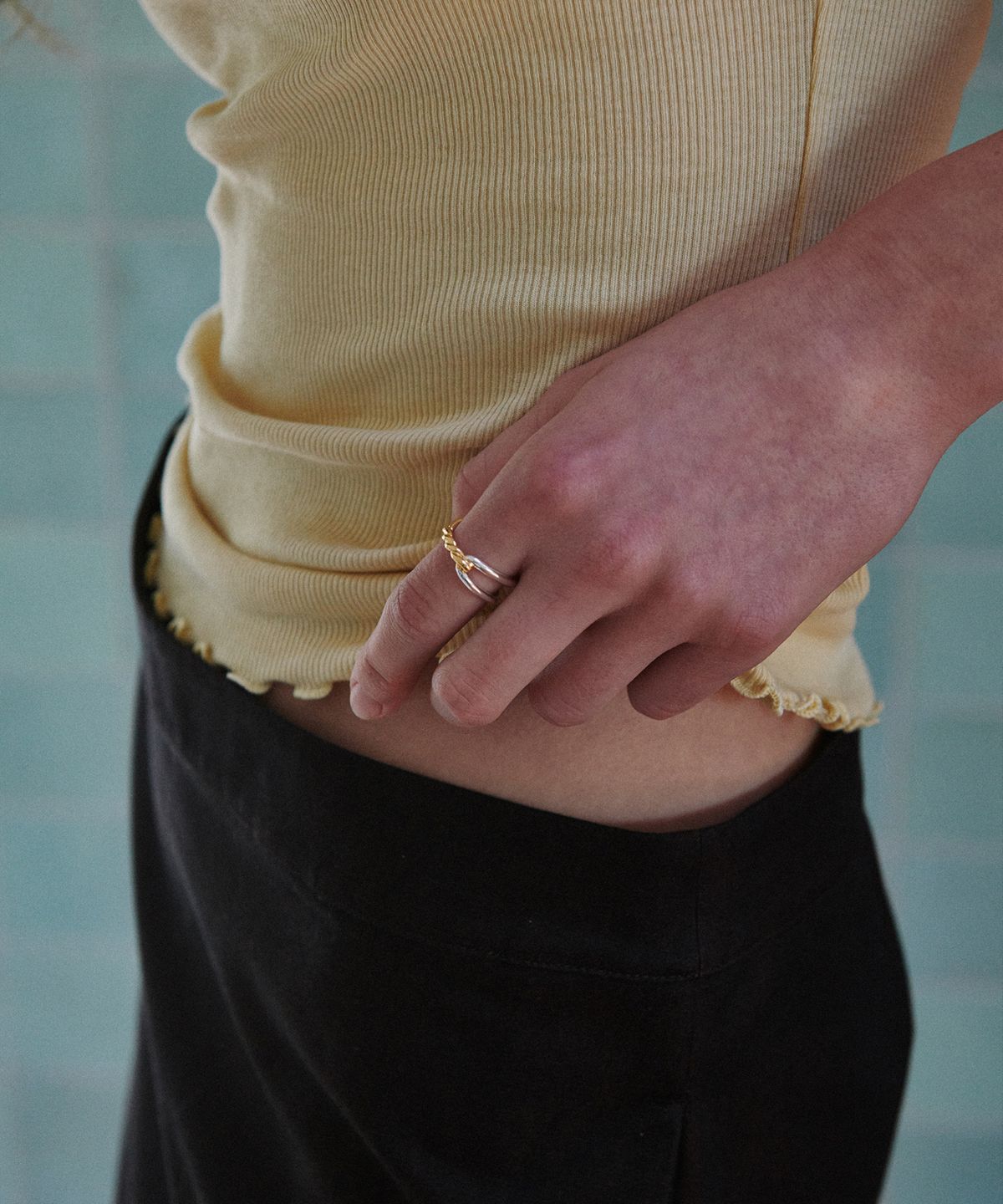 베흐트(VERTE) Cinq.804 / ripple ring (combi)