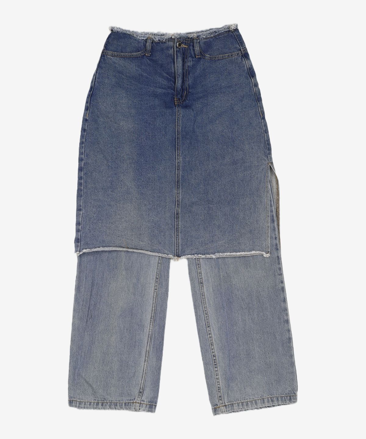 오아이오아이 컬렉션(OIOI COLLECTION) DENIM SKIRT PANTS [LIGHT BLUE] S