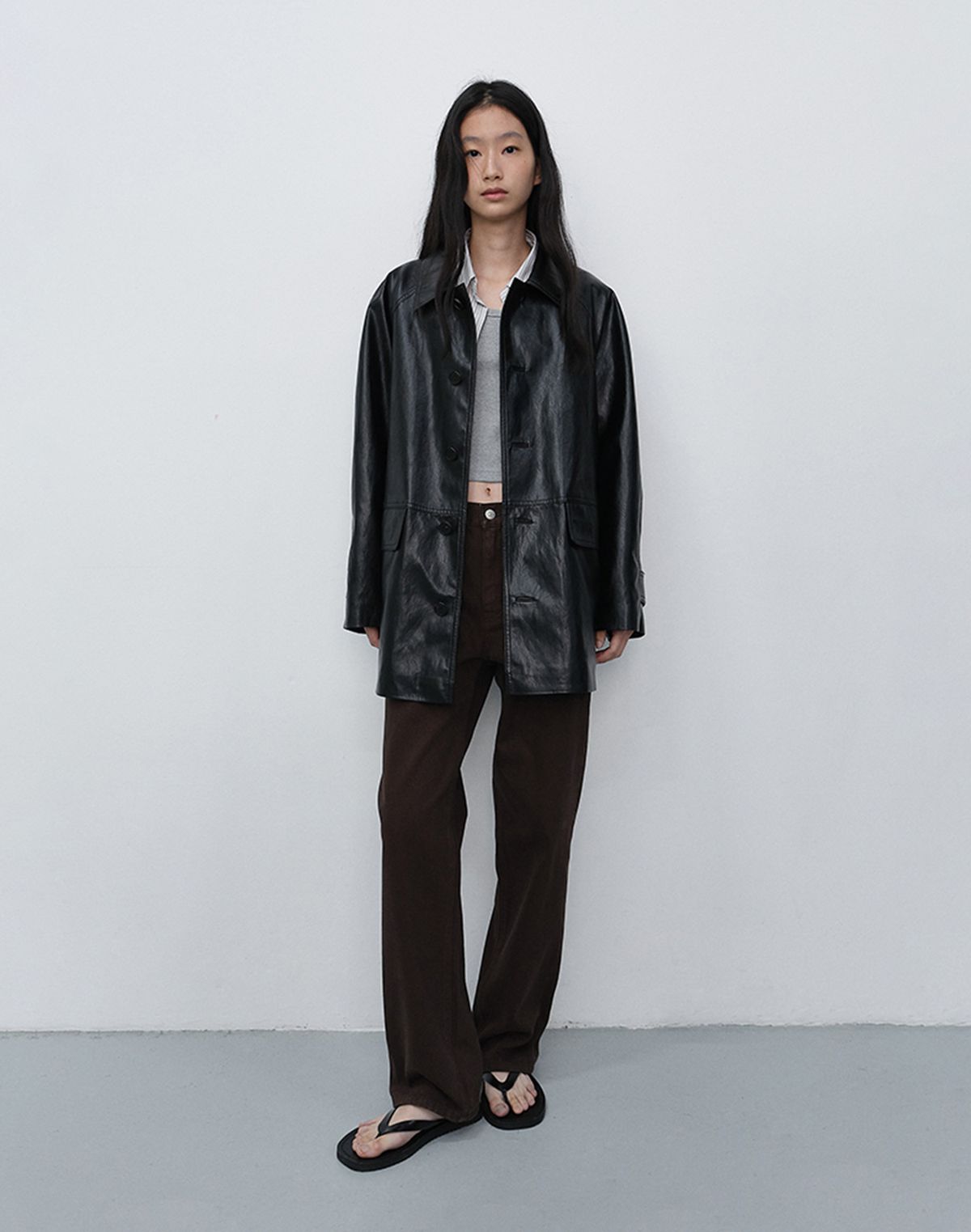 던스트(DUNST) ESSENTIAL STRAIGHT COLORED JEANS_UDPA6C208_BROWN